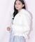 フェイクファー付きペプラムショートダウン 26AW