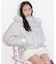 フェイクファー付きペプラムショートダウン 26AW