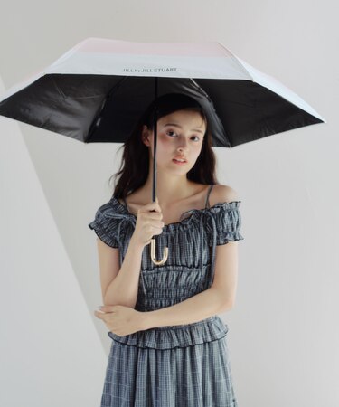 スレンダーハンドル晴雨兼用折りたたみ日傘