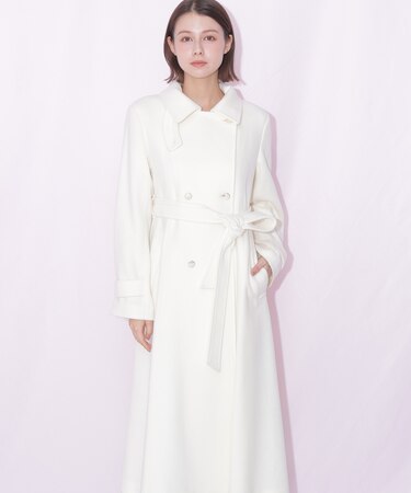 スタンドカラーウールレディコート 26AW