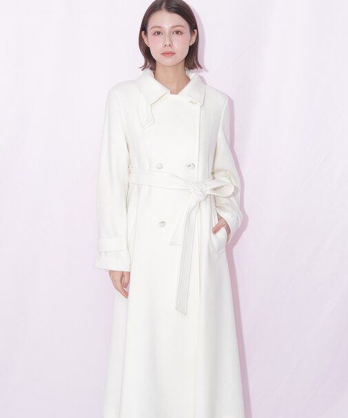 スタンドカラーウールレディコート 26AW