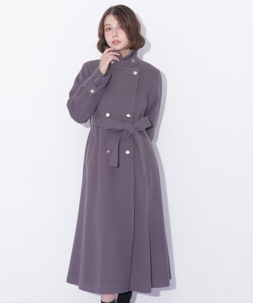 スタンドカラーウールレディコート 26AW