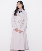 スタンドカラーウールレディコート