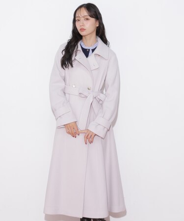 スタンドカラーウールレディコート 26AW