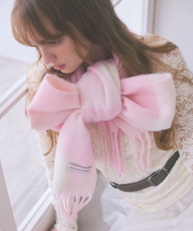 ブロックチェックストール／マフラー
