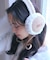 ロゴ刺繍フェイクムートンイヤーマフ