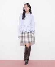 ロービングチェックミニスカート