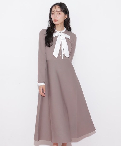 ダブルカラーニット Jill stuart ジルスチュアート ニットワンピース