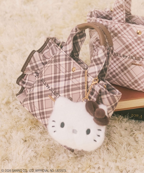 ＜ハローキティコラボ＞チェックフリルトートミニ