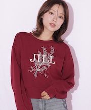 ブーケプリントロゴスウェット