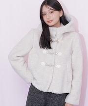 フェイクファーダッフルコート