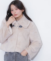 フェイクファーショートジャケット 26AW