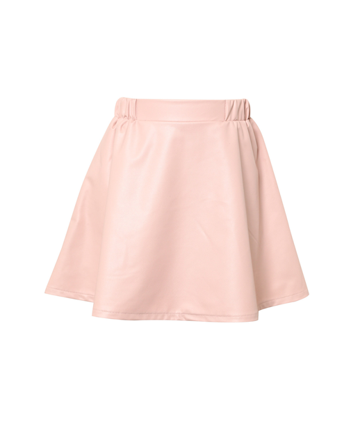 パステルフェイクレザースカート