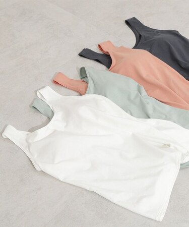 コットンブレンドカップインタンク