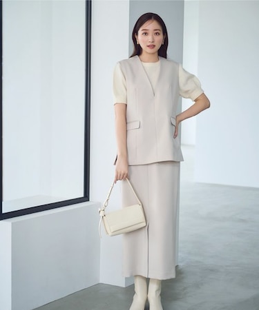 ジレ＆ナロースカートセットアップ23AW