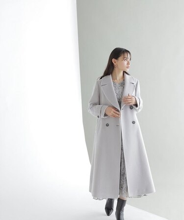 ビッグカラーダブルチェスターコート23AW