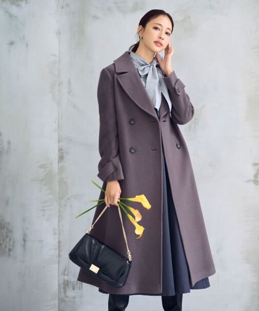 ビッグカラーダブルチェスターコート23AW
