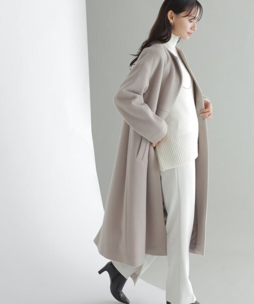 フォルムノーカラーモッサコート23AW