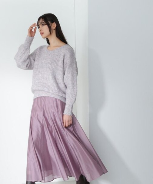 シャイニーシアーボイルスカート