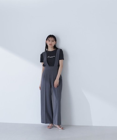 ワイドストラップパンツ