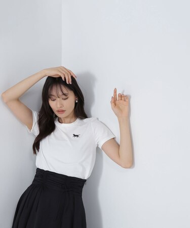 <保護猫プロジェクト>ワンポイントコンパクトTシャツ