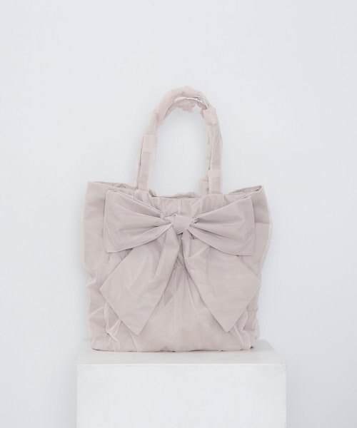 デュアルチュールリボントートバッグ｜ナチュラルビューティー