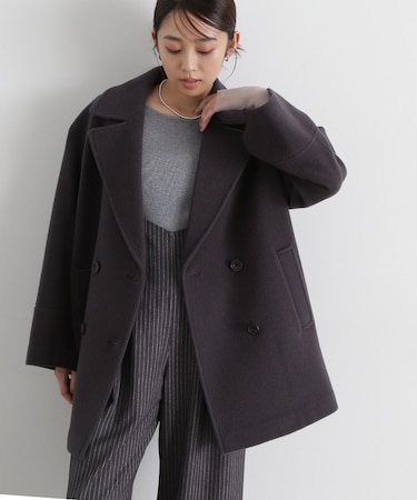 ダブルブレストフォルムミドルコート 24AW｜ナチュラルビューティー 