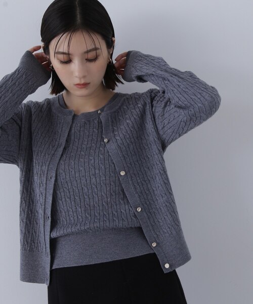 ミニケーブルニットシリーズ アンサンブル 24AW｜ナチュラル
