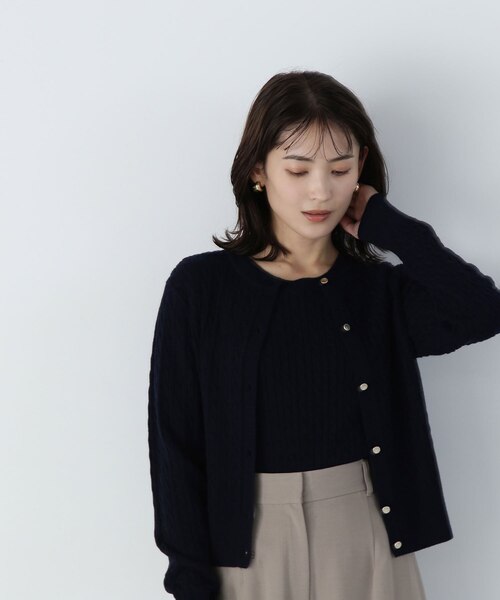 ミニケーブルニットシリーズ アンサンブル 24AW｜ナチュラル