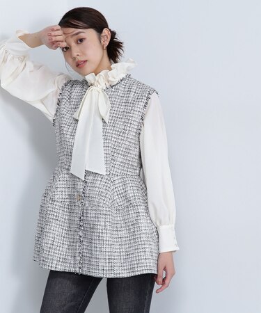 ツイードジレシリーズ ペプラムツイードジレ　24AW