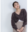 シャギークロップドツイストニット　24AW