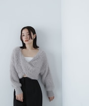 シャギークロップドツイストニット　24AW