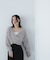 シャギークロップドツイストニット　24AW
