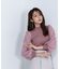 プリーツチュールスリーブニット　24AW