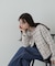 ノーカラーツイードジャケット　24AW