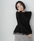 シアーレイヤードペプラムフォルムニット　24AW