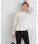 シアーレイヤードペプラムフォルムニット　24AW