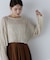 スパンコールケーブルシアーニット　24AW