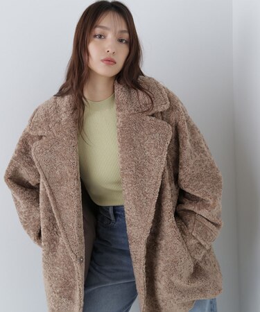 ボアハーフコート 24AW｜ナチュラルビューティーベーシックの通販 