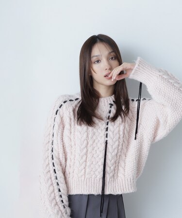 ステッチケーブルニット　24AW
