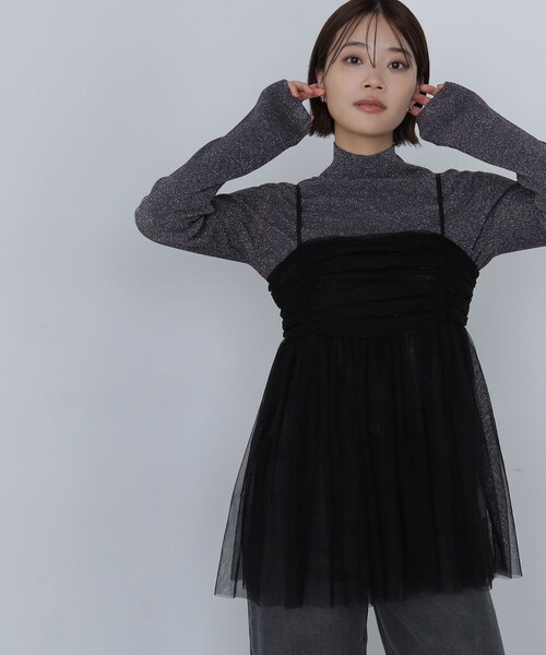 ギャザーチュールチュニック｜ナチュラルビューティーベーシックの通販