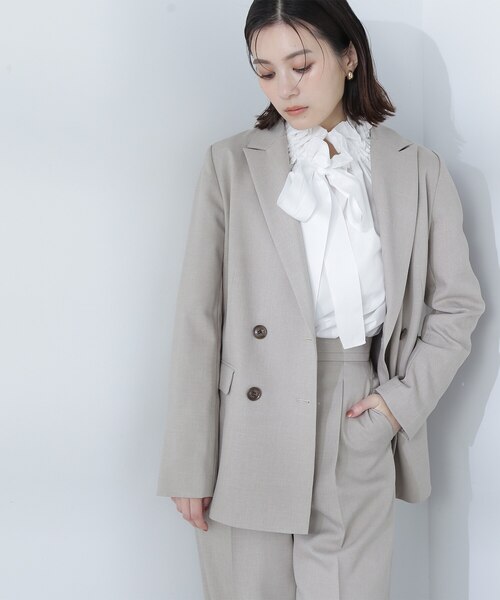 Her lip to ベージュ ダブルブレストジャケット Sサイズ Her lip to ベージュ ダブルブレストジャケット Sサイズ