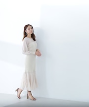 シアードッキングナローニットワンピース