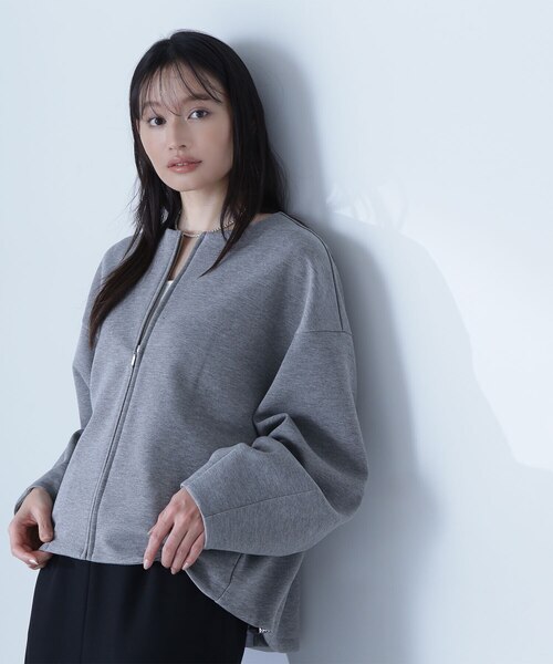 ノーカラーダンボールフォルムブルゾン ノーカラーダンボールフォルムブルゾン | NATURAL BEAUTY BASIC