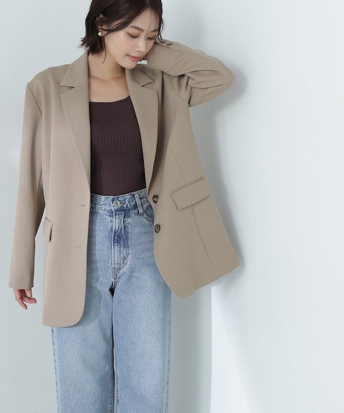 シングルテーラーオーバージャケット｜ナチュラルビューティー