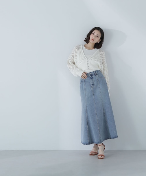 デニムマーメイドスカート