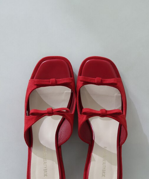 ダブルリボンミュール