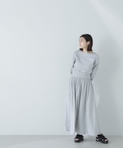 裏毛トップス＆フレアスカート