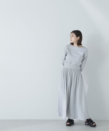 裏毛トップス＆フレアスカート