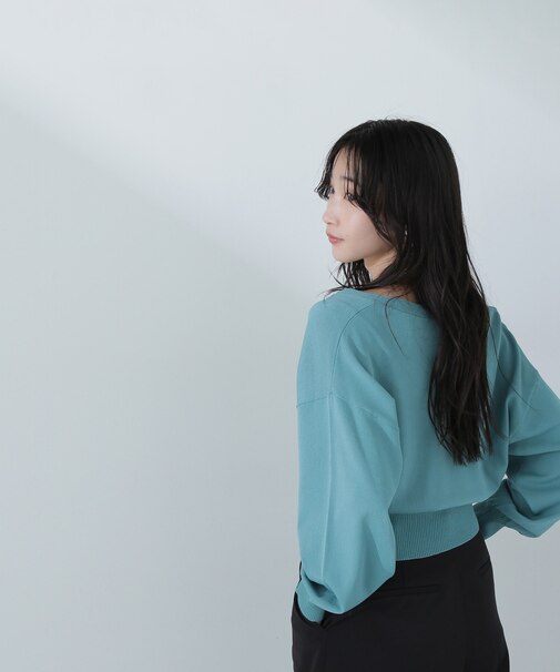 ベーシッククロップドカーディガン